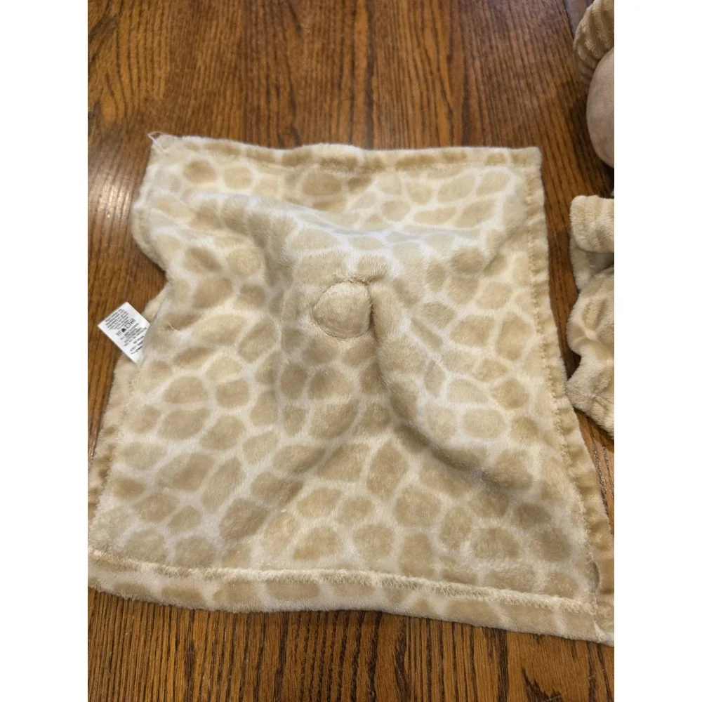 HB Hudson Giraffe Plush Lovey Baby Security Blanket Tan Cream